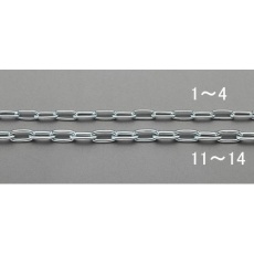 【EA980TJ-2】2.0mm×5m リンクチェーン(スチール製)