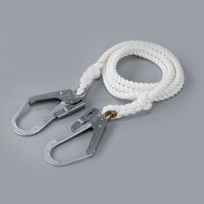 【EA981MA-3】16mmx3m 荷揚げ用ロープ(クレモナ・フック付)