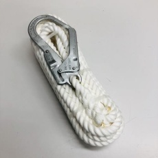 【EA981MA-5】16mmx5m 荷揚げ用ロープ(クレモナ・フック付)