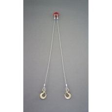 【EA981WS-33】1.4 tonx2.0m ワイヤースリング(2本懸け)