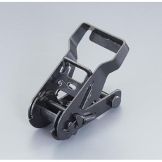【EA982B-502】25mm/500kg バックル(ラチェット式/スチール黒メッキ)