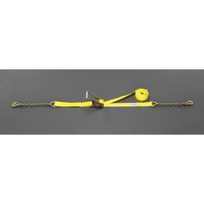 【EA982BC-11】50mmx8.3m/1500kgベルト荷締機(チェーン・フック付)