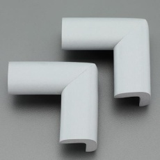 【EA983FE-432】50x50x22mm コーナーガード(油面用/灰/2個)