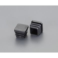 【EA983FP-74】50×50mm 角型保護キャップ(クロ/2個)