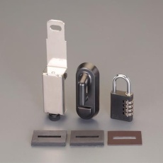 【EA983TE-1】ドアロック金具(ダイヤル南京錠付)