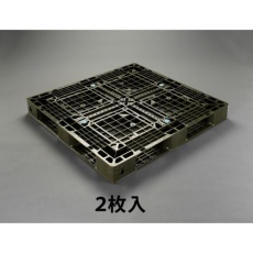 【EA985P-12】1100x1100x120mm パレット・PP製(OD色/2枚)