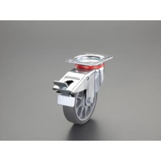 【EA986PD-3】200mm キャスター(自在・カバー・後輪ブレーキ付)