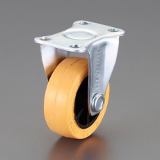 【EA986PT-604】100mm キャスター(固定金具付・静電防止)
