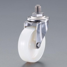【EA986PT-804】100mm キャスター(自在金具・ネジ式・ステンレス製)