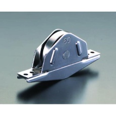 【EA986R-22】60mm 戸車(平型・ステンレス車輪・ステンレス製)