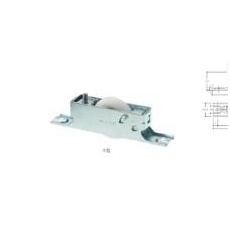 【EA986RH-4】30mm 戸車(平型/ポリアセタール樹脂車/鋼板枠)