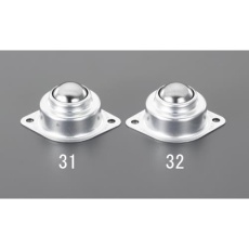 【EA986S-31】69x31mm[スチール製]ボールキャスター(ゴミ抜け付)