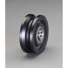 【EA986VA-320】120mm 戸車車輪(V型・重量用)