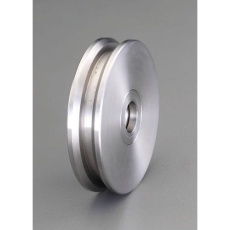 【EA986VK-250】50mm 戸車車輪(V型・重量用・ステンレス製)