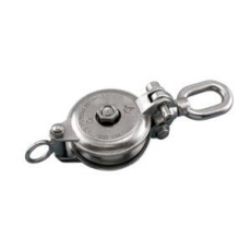 【EA987SR-46】133mm[ロープ用]リング付ベアリング滑車(SUS製)