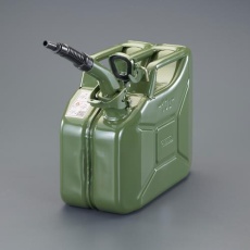 【EA991HB-29A】10L ガソリン携行缶(横型・フレキノズル付/OD色)