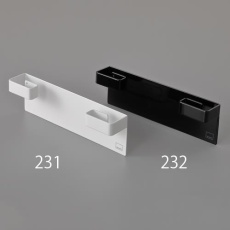 【EA995A-232】220x40x70mm ポリ袋ハンガー(マグネット付・黒)