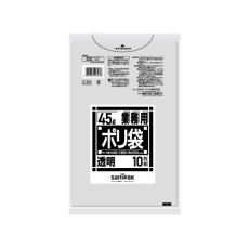 【EA995AD-271】650×800mm/45L ポリ袋(透明/特厚/10枚)