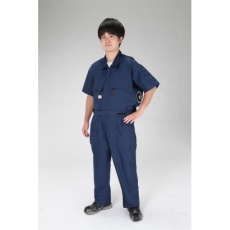 【EA996AM-105】[4L]空調継ぎ作業服(送風ファン付/半袖ネイビー)