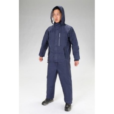 【EA996XB-73】[LL]透湿型レインウェアー(ネイビー)