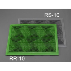 【EA997RR-10】700×1000mm 連結ブラシマット(グリーン/ふち付)