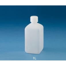 【10-2904-55】標準規格瓶 角型細口(ナチュラル) 1L