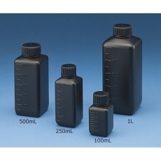 【15-6003-55】Jボトル角型 細口 遮光 500mL 1