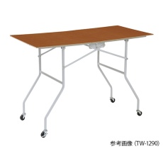 【1-7281-12】収納式作業テーブルワゴン TW-1260