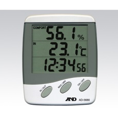 【2-7397-01】外部センサー付き温湿度計(快適さのめやす