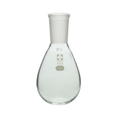 【3-5928-02】平底なす形フラスコ24/40100mL