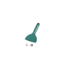 【3-6156-03】シリコーンヘラ クリーンヘラ S 緑
