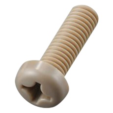 【3-9574-05】PEEKナベ小 ネジM2×6 10本