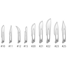 【3-9643-11】解剖用メス替刃メス#10 100枚