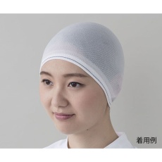【4-852-01】毛髪落下防止ヘアネット白袋型フリー 十枚