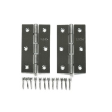 【61-7021-03】P-616 ステン蝶番 76mm 2個