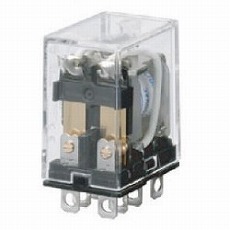 【LY1F-T2-DC24】[受注生産品]バイパワーリレー LY SPDT DC24V フランジ取り付け