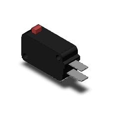 【VX-01-1C22】[受注生産品]小形基本スイッチ ピン押ボタン形 1c #187タブ端子 0.25N
