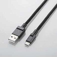 【MPA-AMBS2U12BK】【在庫処分セール】microUSBケーブル/高耐久/1.2m/ブラック