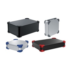 【AUG88-30-20-SG】AUG型コーナーガード付アルミケース(シルバー/グレー)