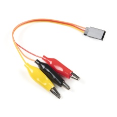 【ROB-19223】Servo to Alligator Clip Cable - Shrouded