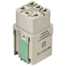 【09120052733】Han Qシリーズ電源コネクタインサート(メス 5極 16A/400V)