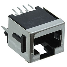 【100616-2】RJ45 モジュラーコネクタ メス RJ45コネクタ スルーホール Cat3 100616-2