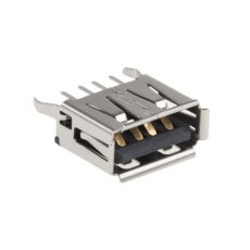 【105057-0001】Molex USBコネクタ A タイプ、メス スルーホール 105057-0001