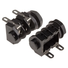 【110-4563】フォーンコネクタ 6.35 mm パネルマウント モノ モノ