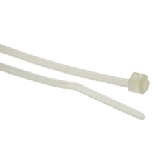 【111-01959-T18R-PA66HS-NA】結束バンド 100mm x 2.5 mm ナチュラル ナイロン 66 111-01959 T18R-PA66HS-NA