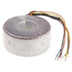 【117-6068】トロイダルトランス 1次：2 x 115V ac 2次：2 x 115V ac 電力：300VA