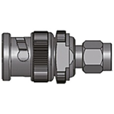 【150-8500】同軸変換アダプタ BNC-SMA プラグ-プラグ 150-8500