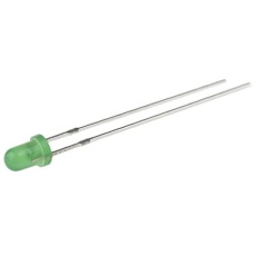 【151031VS04000】LED 緑 スルーホール実装 3 mm 砲弾型(T-1)