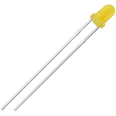【151031YS06000】LED 黄 スルーホール実装 3 mm 砲弾型(T-1)