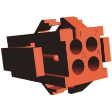 【1-640509-0】コネクタハウジング(4極 ピッチ：4.19mm 2列)